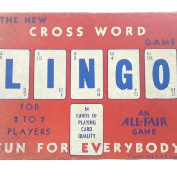 Vintage 1938 LINGO Crossword Game by All Fair Inc. - Picture 1 of 16